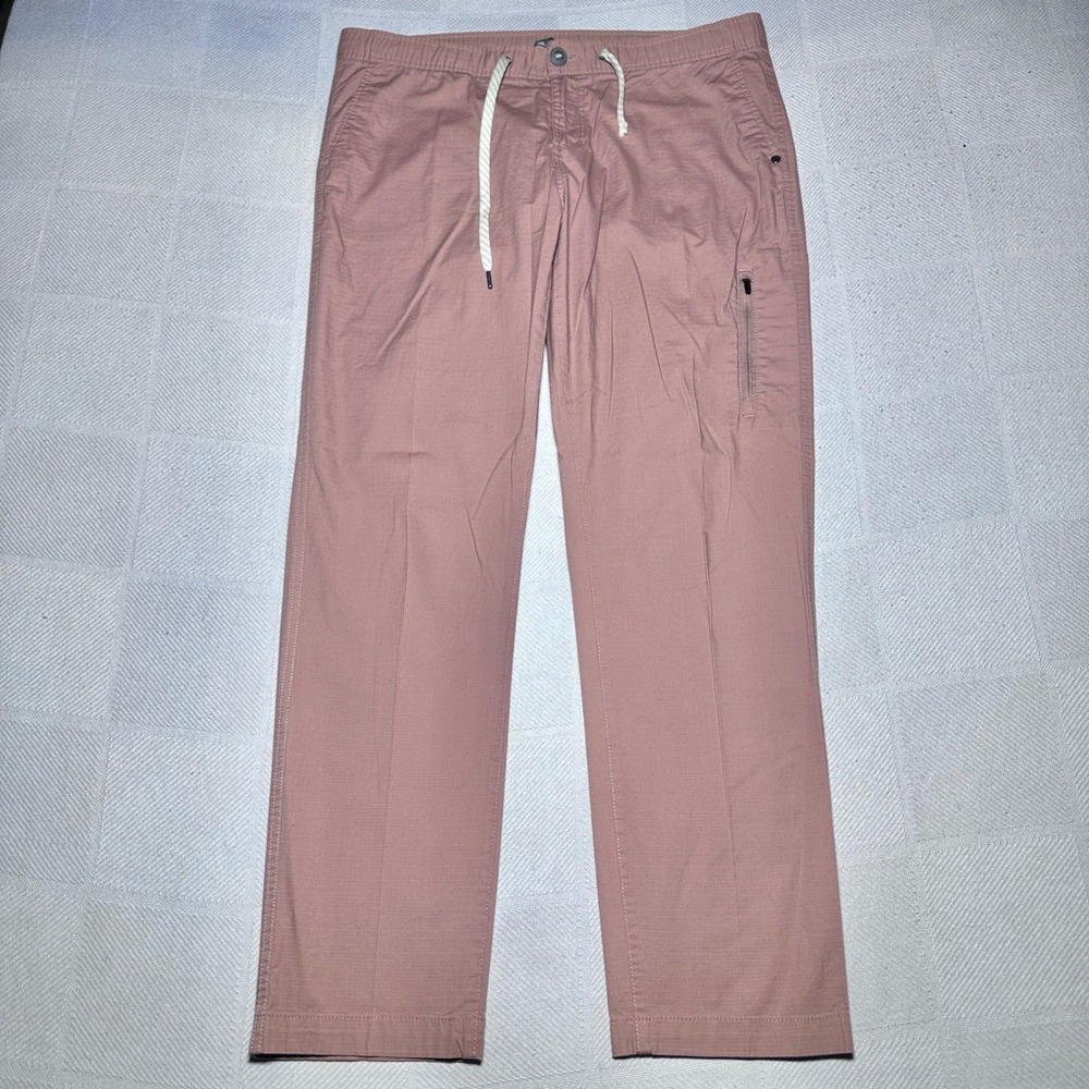 Vuori Ripstop Pant Womens Large Straight Leg Utillity Light Terracotta VW401
